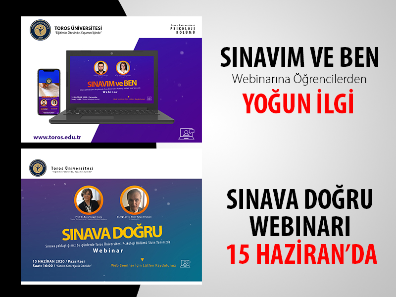 ÜNİVERSİTE SINAVI İLE İLGİLİ WEBINARA ÖĞRENCİLERDEN  YOĞUN İLGİ