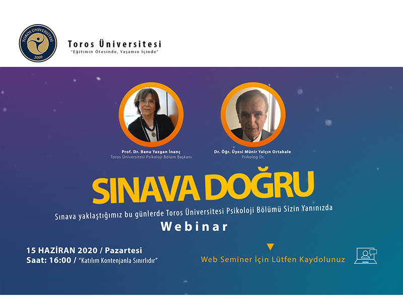 Sınava Doğru webinar 