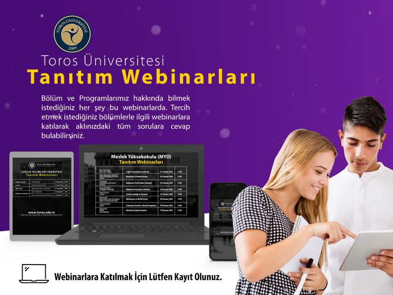 TOROS ÜNİVERSİTESİ TANITIM WEBINARLARI