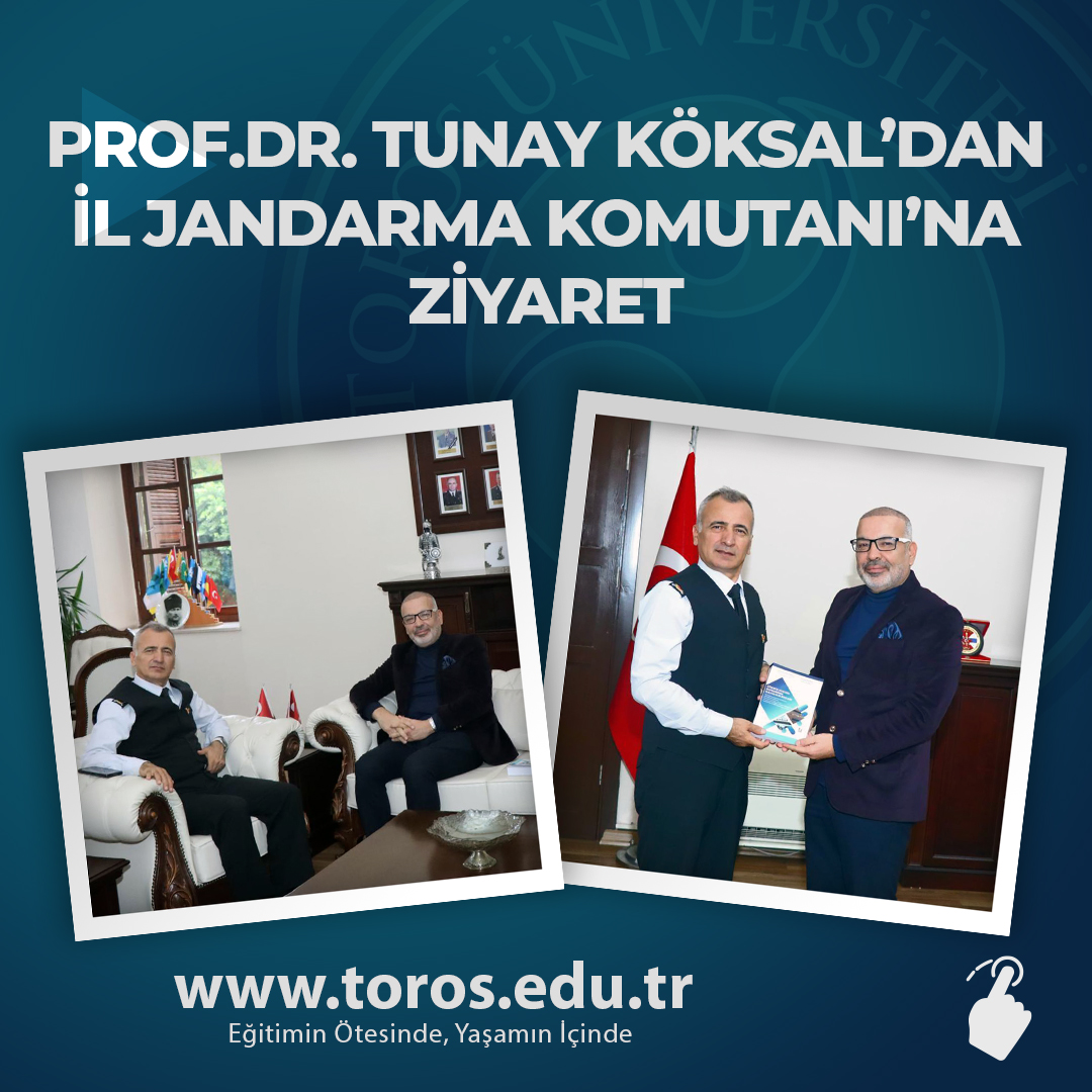 PROF.DR. TUNAY KÖKSAL’DAN İL JANDARMA KOMUTANI’NA ZİYARET