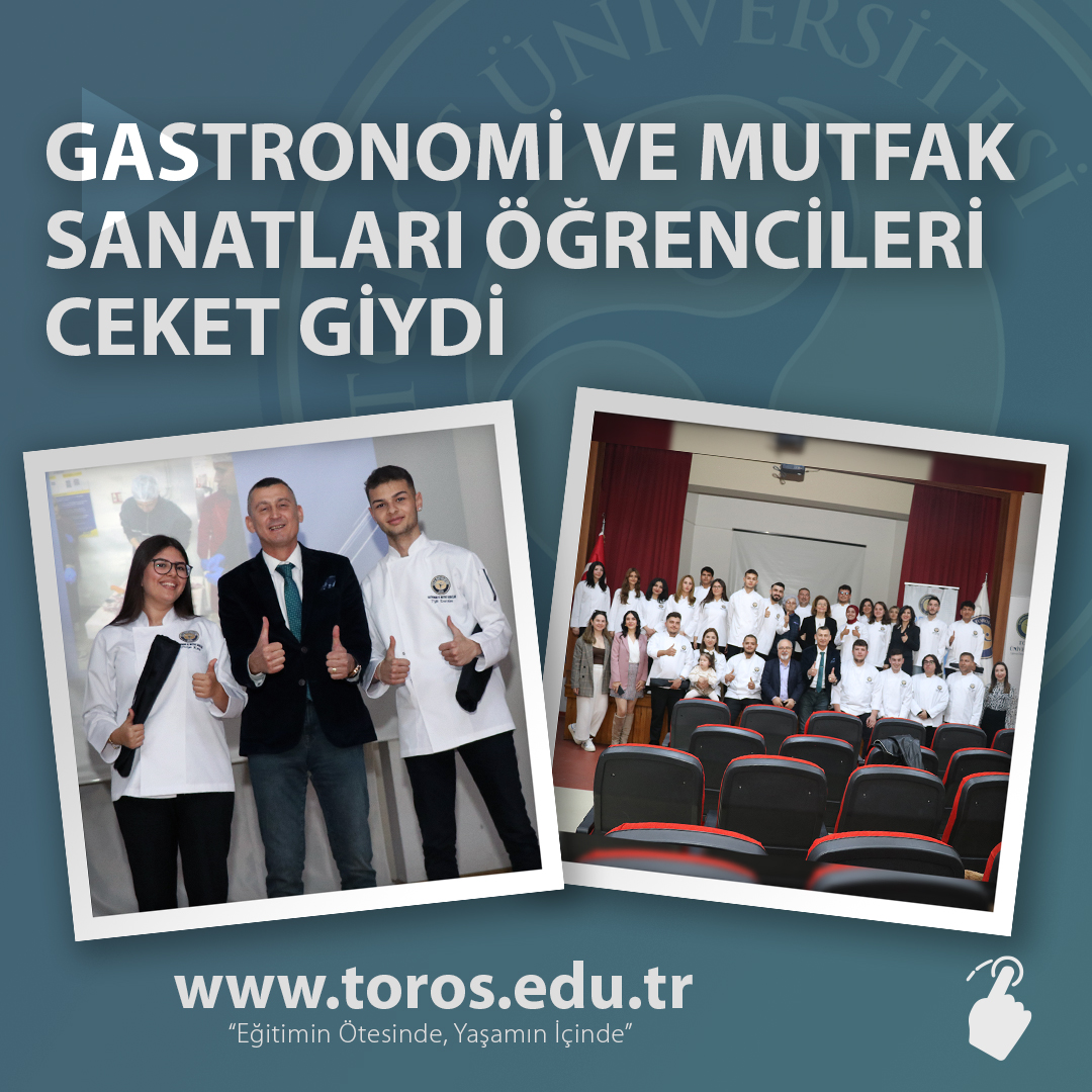 GASTRONOMİ VE MUTFAK SANATLARI ÖĞRENCİLERİ CEKET GİYDİ