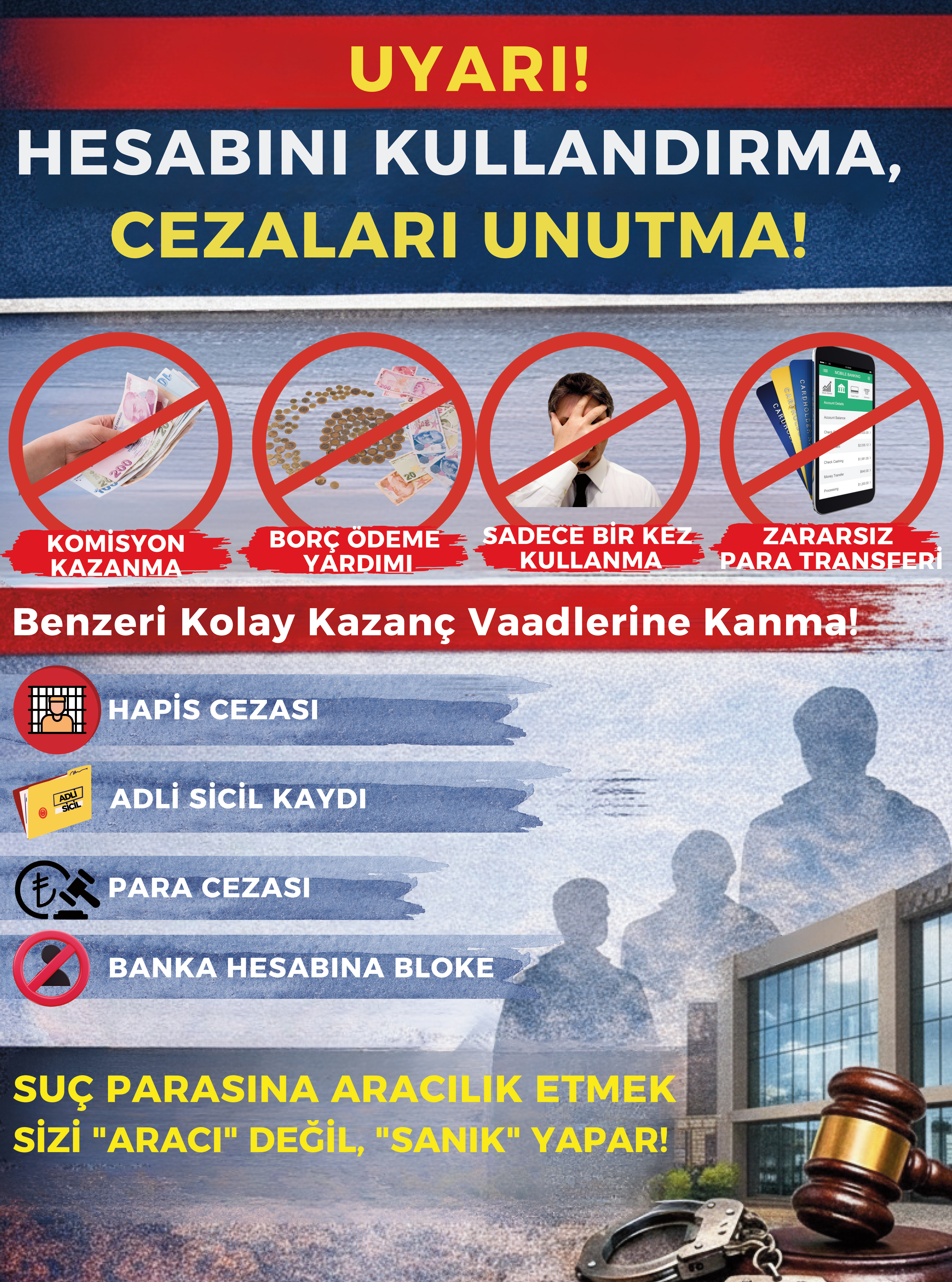 Hesabını Kullandırma Cezasını Unutma!