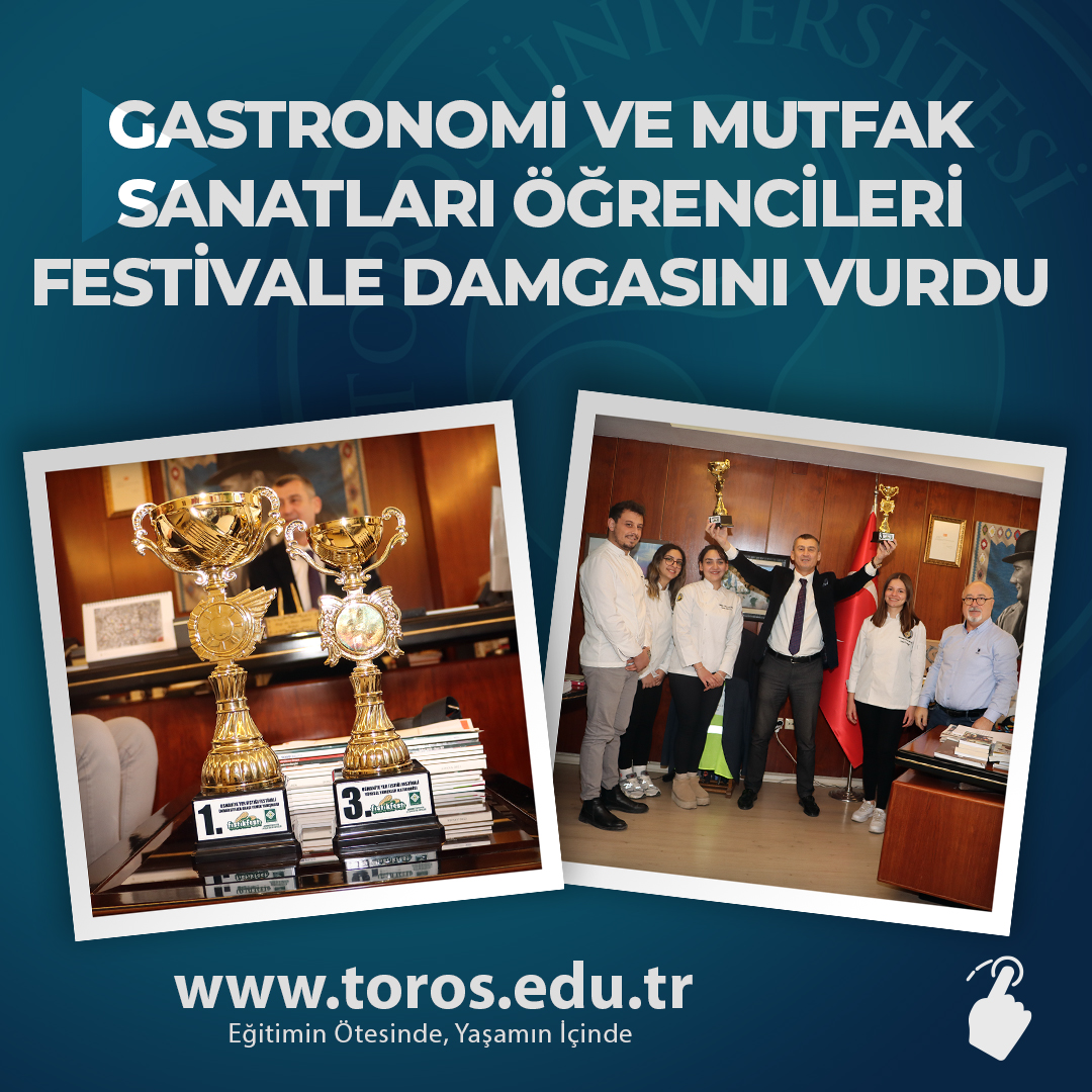 GASTRONOMİ VE MUTFAK SANATLARI ÖĞRENCİLERİ FESTİVALE DAMGASINI VURDU