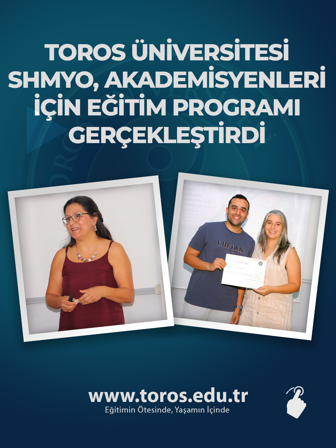 TOROS ÜNİVERSİTESİ SHMYO, AKADEMİSYENLERİ İÇİN EĞİTİM PROGRAMI GERÇEKLEŞTİRDİ