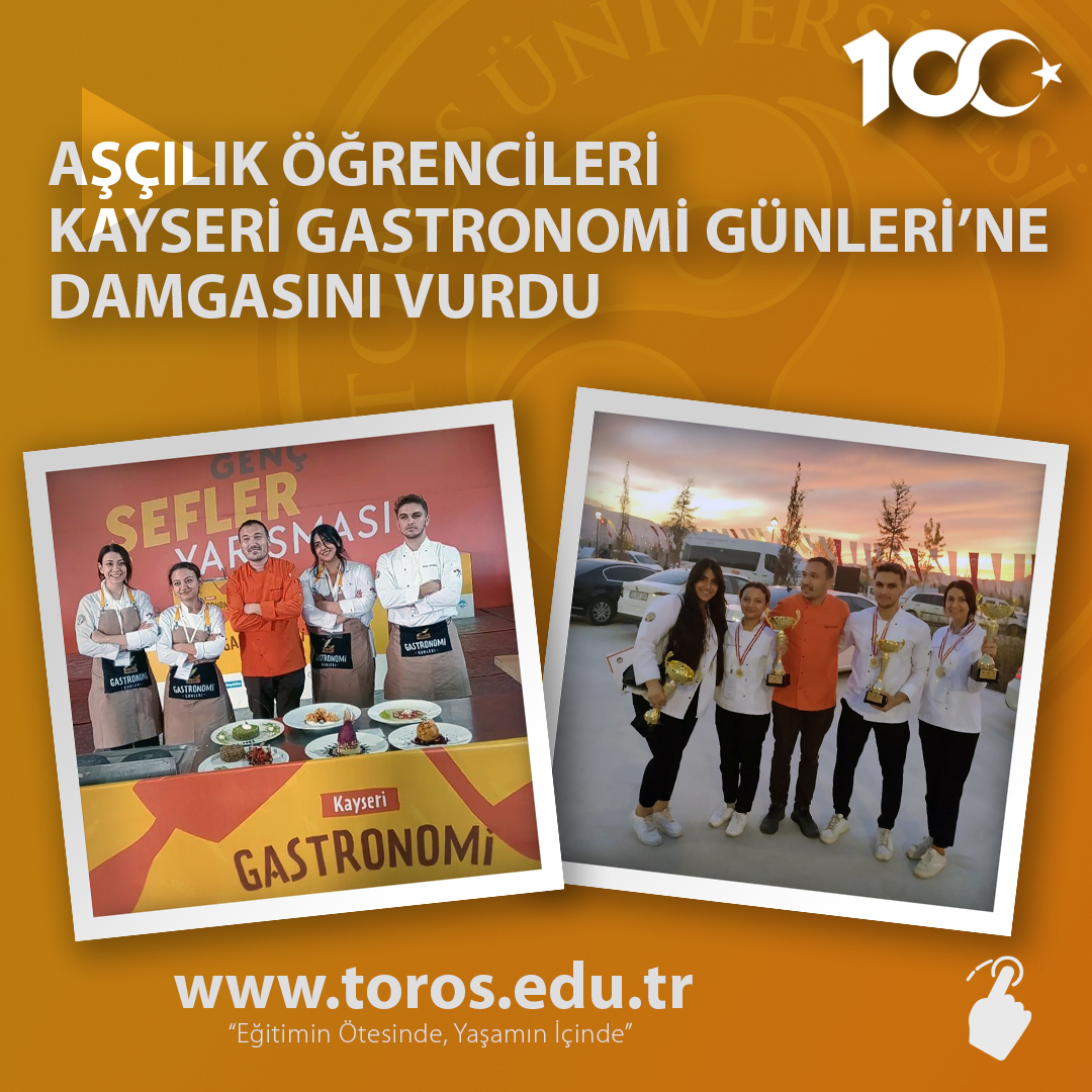 AŞÇILIK ÖĞRENCİLERİ KAYSERİ GASTRONOMİ GÜNLERİ’NE DAMGASINI VURDU