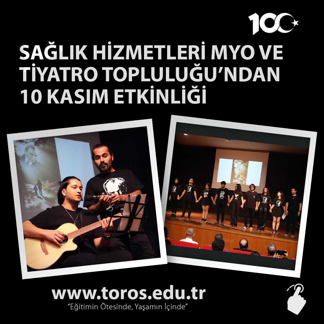 SHMYO VE TİYATRO TOPLULUĞU’NDAN 10 KASIM ETKİNLİĞİ