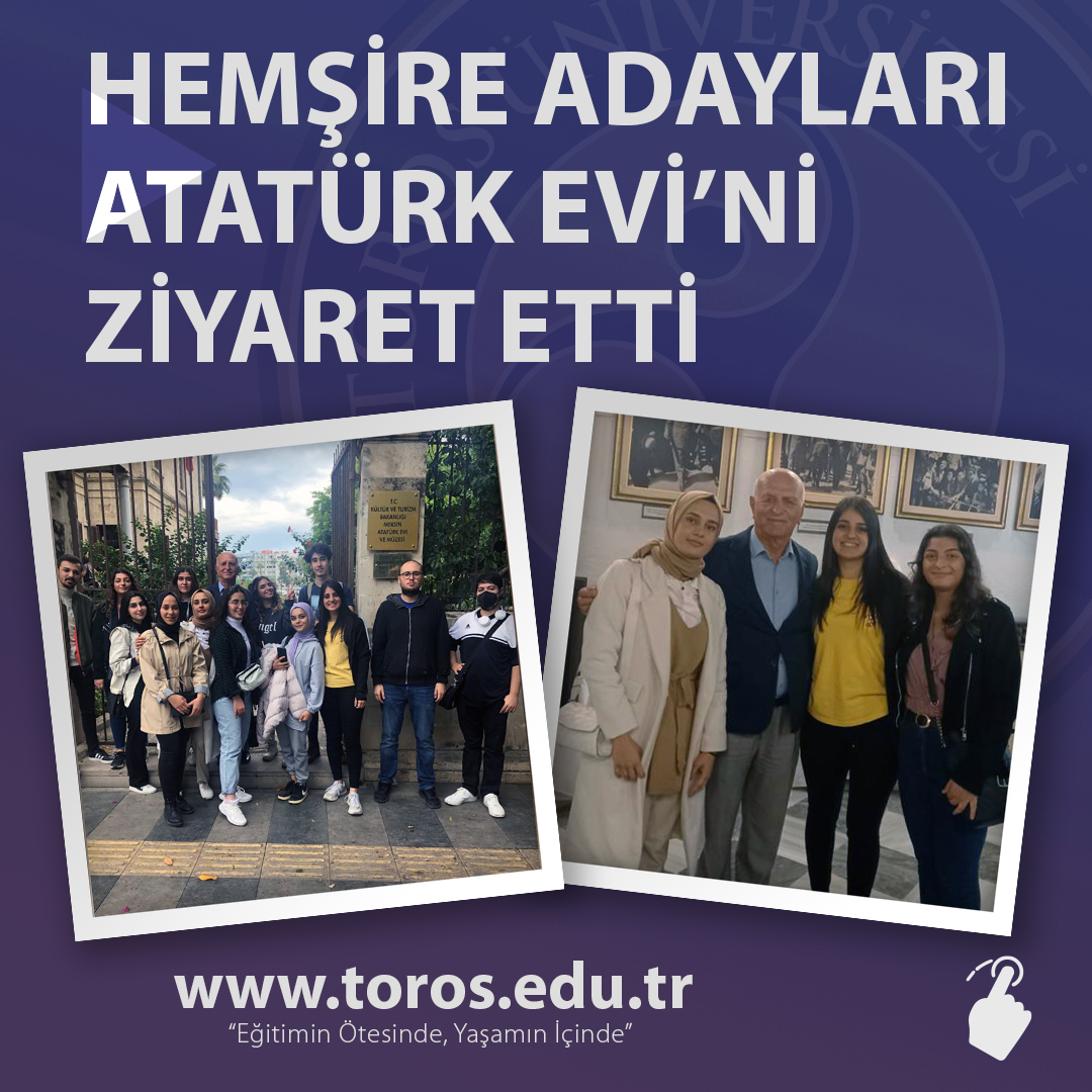 HEMŞİRE ADAYLARI ATATÜRK EVİ'Nİ ZİYARET ETTİ