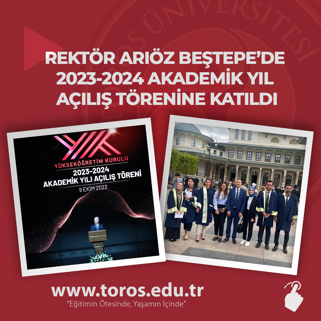 REKTÖR ARIÖZ BEŞTEPE’DE 2023-2024 AKADEMİK YIL AÇILIŞ TÖRENİNE KATILDI