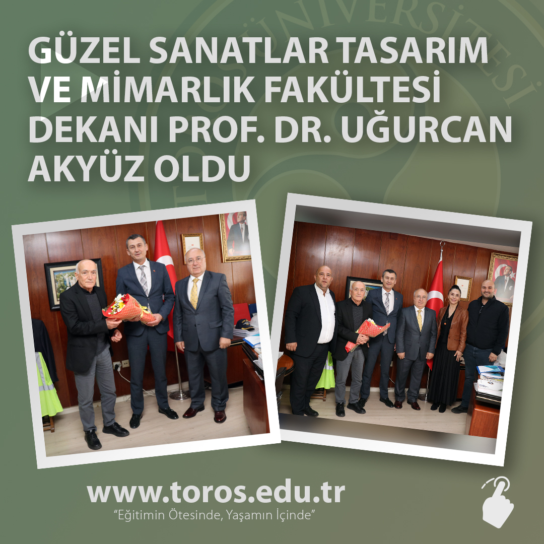 GÜZEL SANATLAR TASARIM VE MİMARLIK FAKÜLTESİ DEKANI PROF. DR. UĞURCAN AKYÜZ OLDU