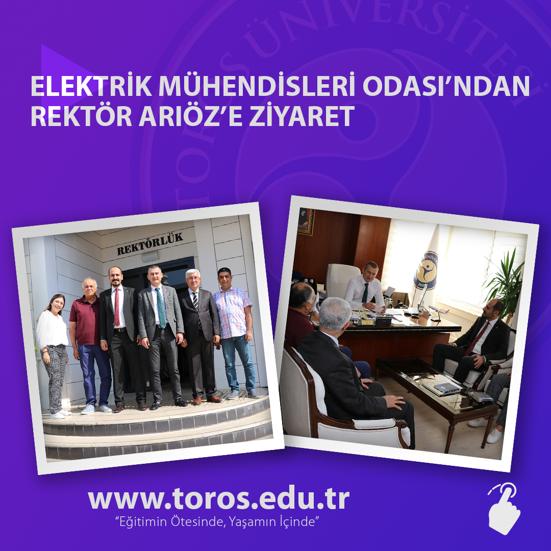 ELEKTRİK MÜHENDİSLERİ ODASI’NDAN REKTÖR ARIÖZ’E ZİYARET