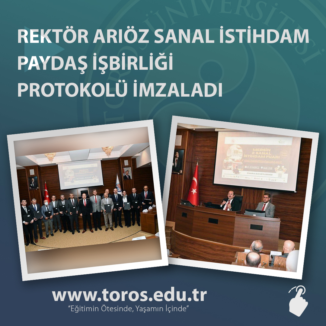 REKTÖR ARIÖZ SANAL İSTİHDAM PAYDAŞ İŞBİRLİĞİ PROTOKOLÜ İMZALADI
