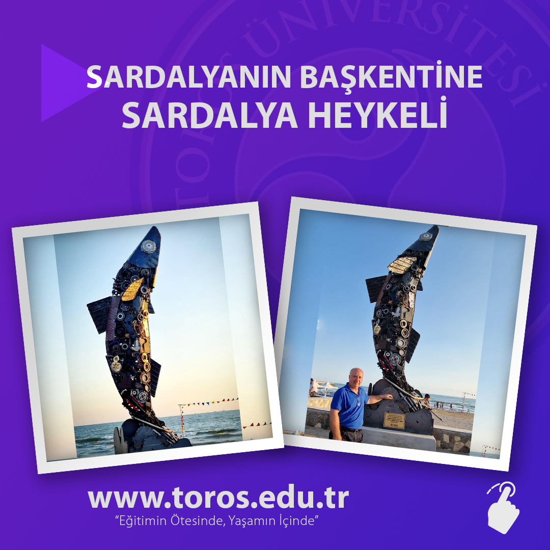 SARDALYANIN BAŞKENTİNE SARDALYA HEYKELİ