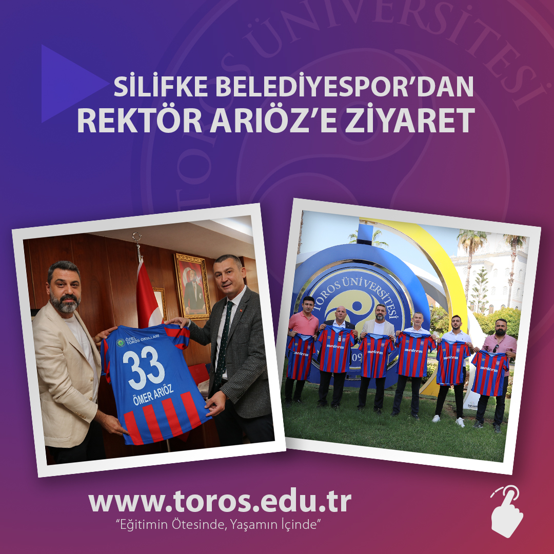 SİLİFKE BELEDİYESPOR’DAN REKTÖR ARIÖZ’E ZİYARET